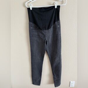 Liverpool Maternity Pull on Skinny Jean‎ Faded Black Denim size 6/28